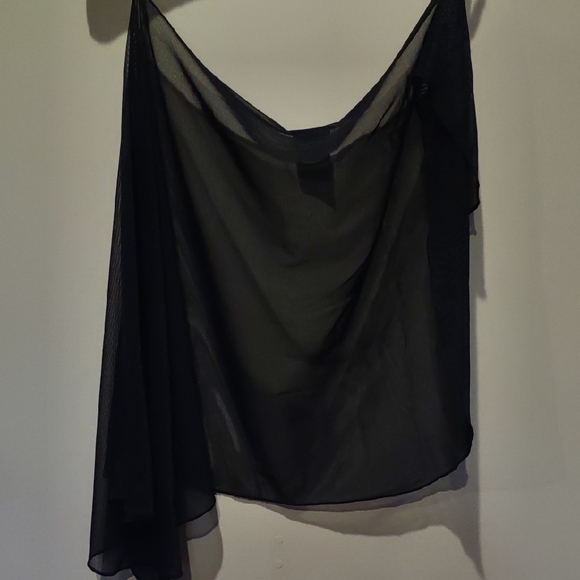 Other - Black Sheer Bathing Suit Cover Wrap, Skirt